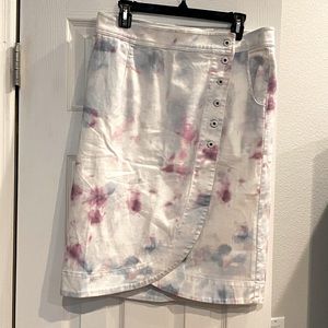 Jean tie dye skirt